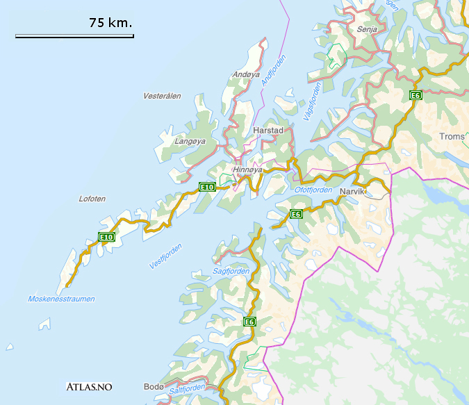 RANDO-LOFOTEN - Situation géographique